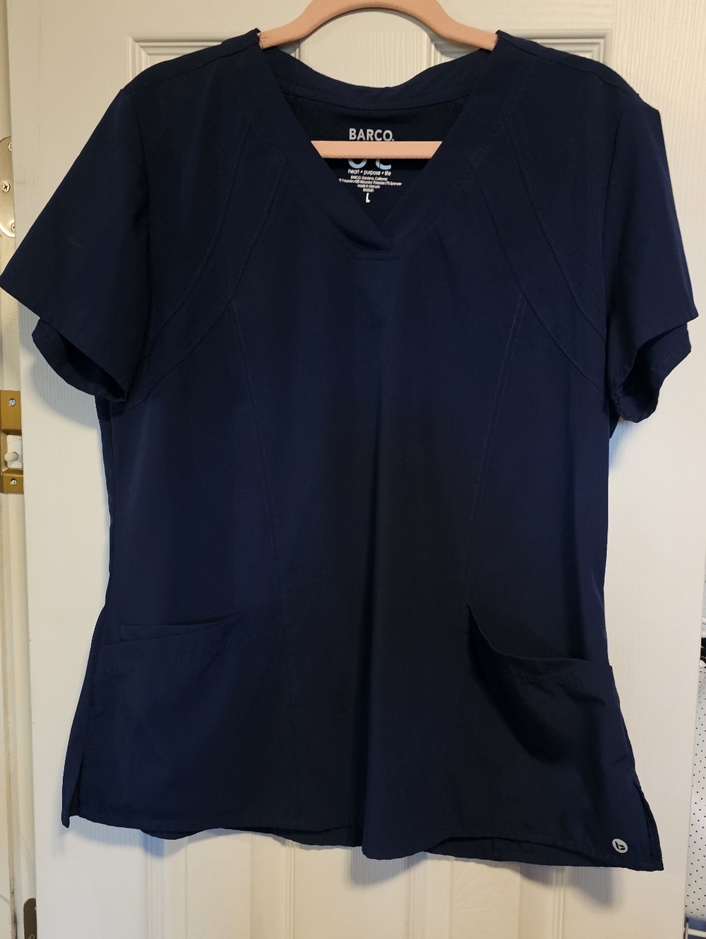 Barco One Navy Scrub Top